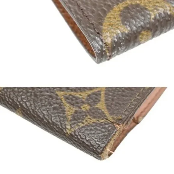 LOUIS VUITTON LV 3 Set Wallet Coin Card Case Monogram Multi Brown White 60YH846 - Picture 10 of 15
